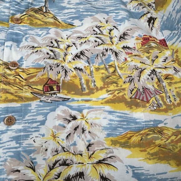 The Territory Ahead Shirt Mens Large Tall LT Hawaiian Palm Trees Beach Casual - Picture 6 of 11